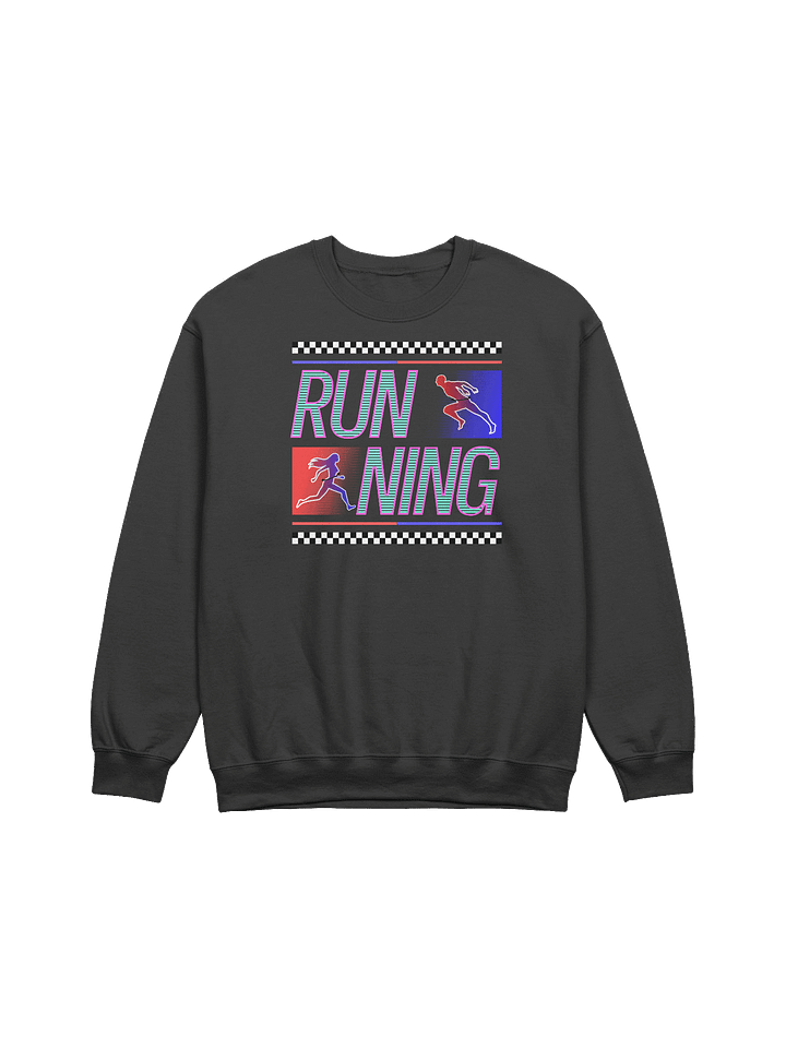 Running Stripes Glowing Runners Crewneck Sweatshirt product image (1)