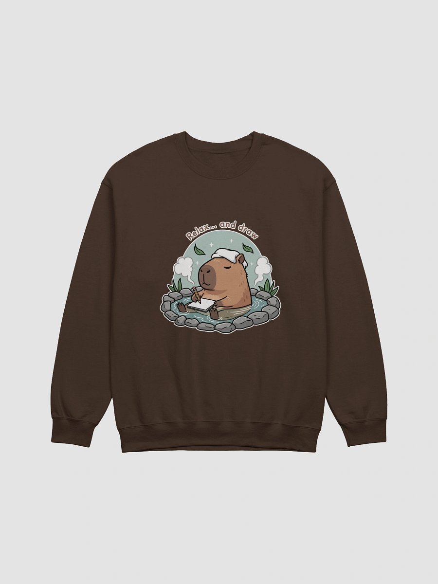 Capybara Sketch Spa Crewneck Sweatshirt product image (13)