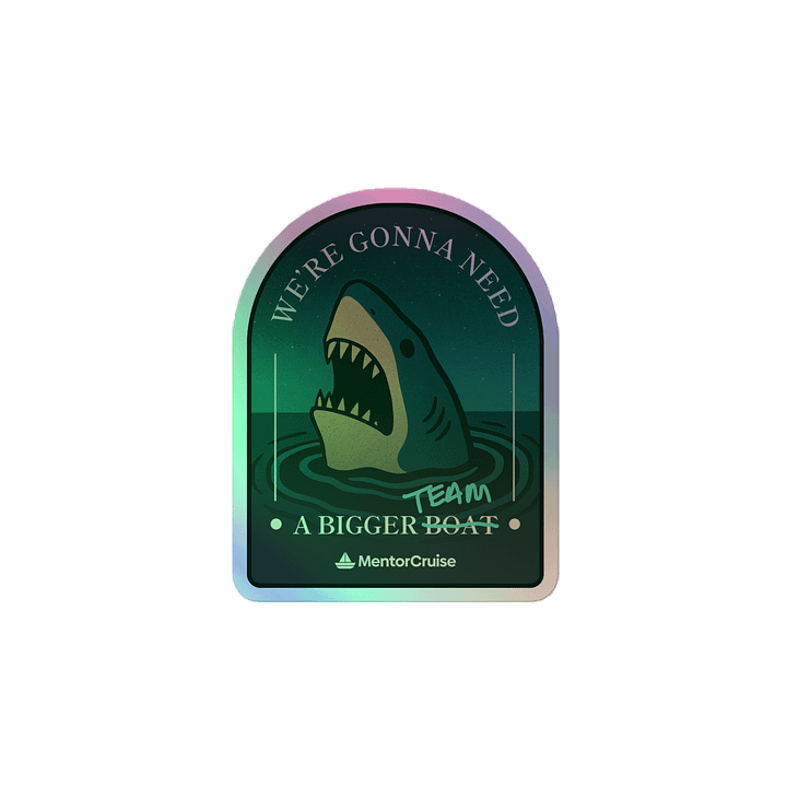 "Jaws" Shiny Sticker product image (2)