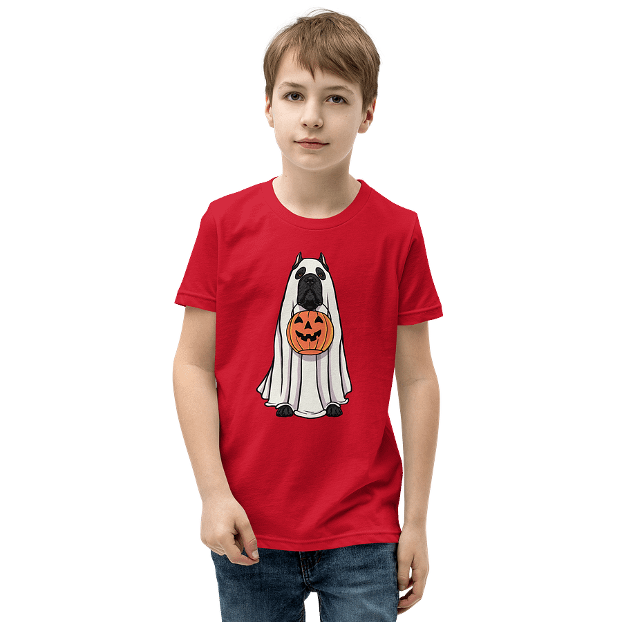 Halloween Cane Corso(Black, Cropped Ears) Youth T-Shirt product image (25)