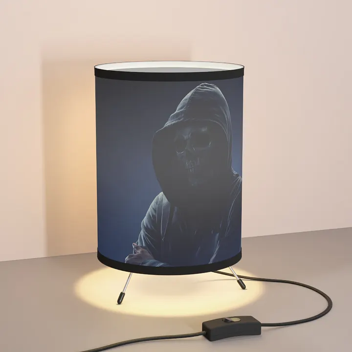 Tripod Lamp with High-Res Printed Shade, US\CA plug product image (2)