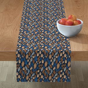 Seamless Pattern - Small Feather Pattern in Blues and Browns product image (8)