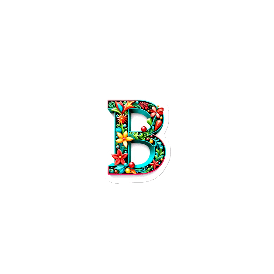 Christmas Monogram Letter B(7) Magnet product image (1)