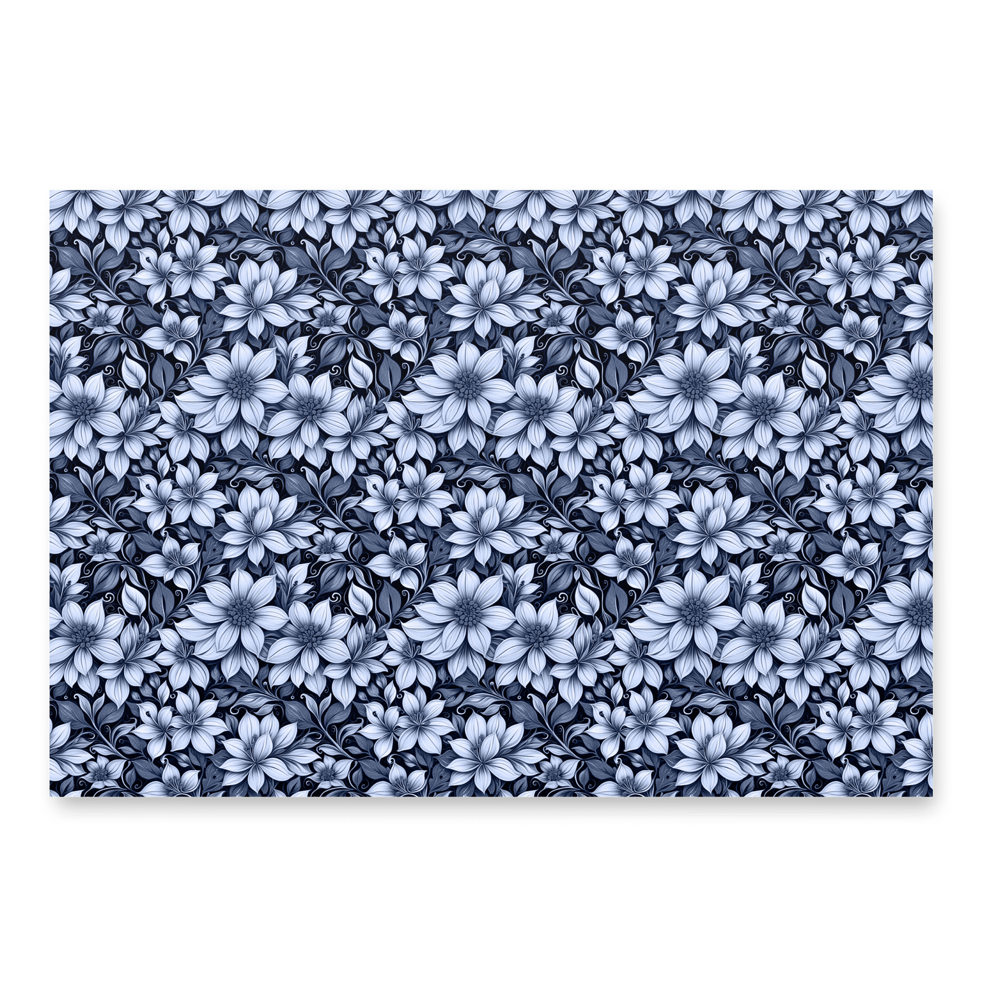 Indigo Flowers Paper Sheet product image (2)