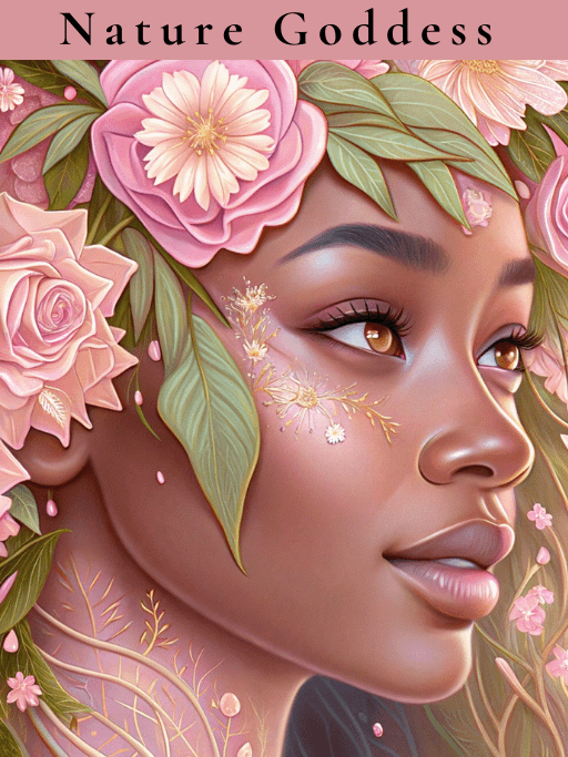 Grace and Strength The Beauty of African Women in Art -Nature Goddess ( Coloring E-book) product image (2)
