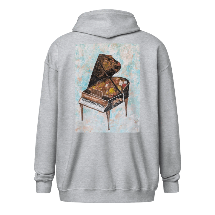 POLARY'S Unisex Zip Hoodie Grand Piano product image (9)
