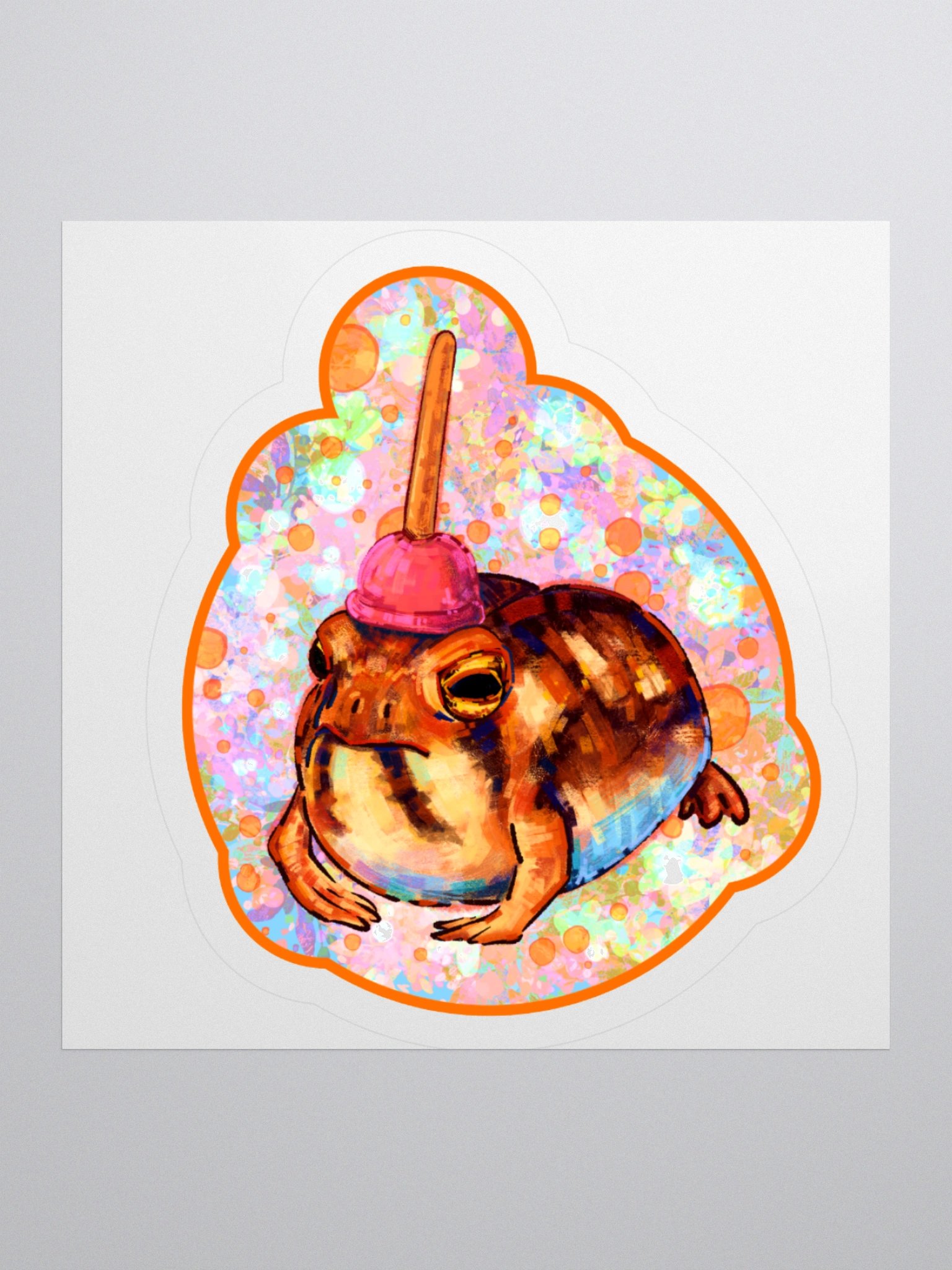 Frog Log Sticker product image (1)