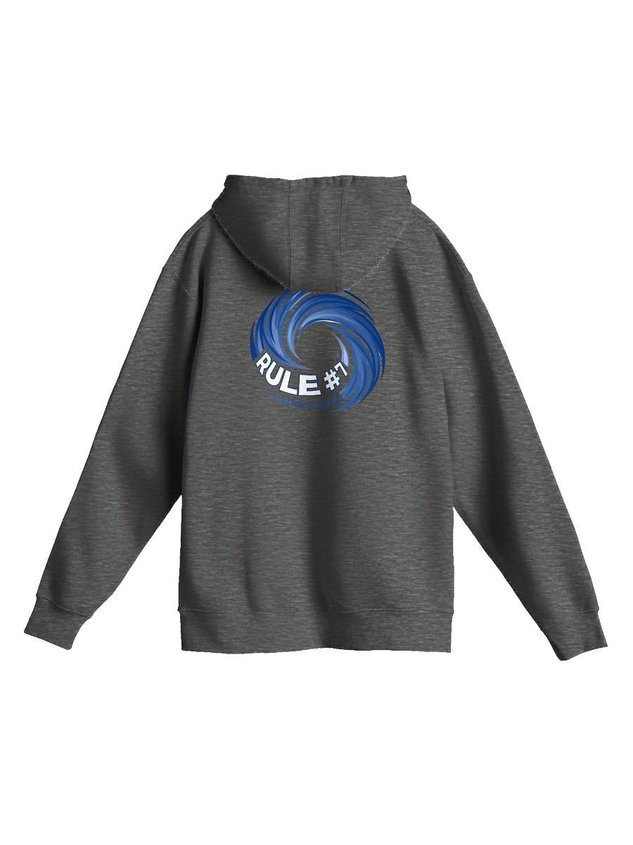Rule #7 Front and Back Blue and White Hoodie product image (13)