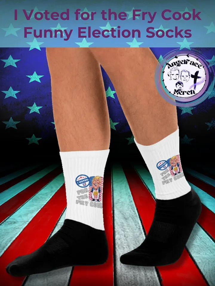I Voted For The Fry Cook Trump USA Election Socks product image (1)