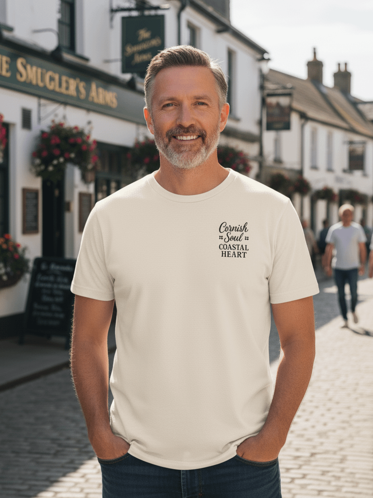 "Cornish Soul, Coastal Heart" Unisex T-Shirt product image (1)
