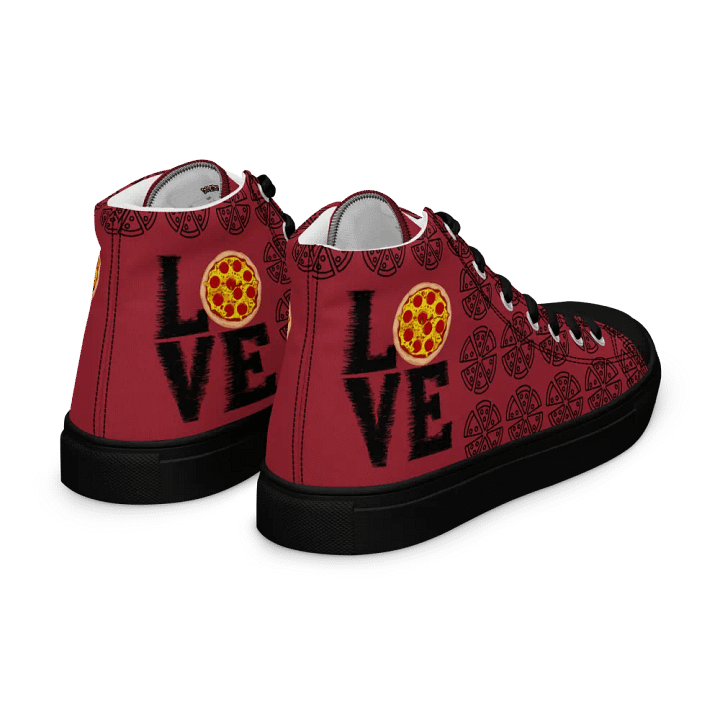 Love Pizza High Top Red/Black Male product image (1)