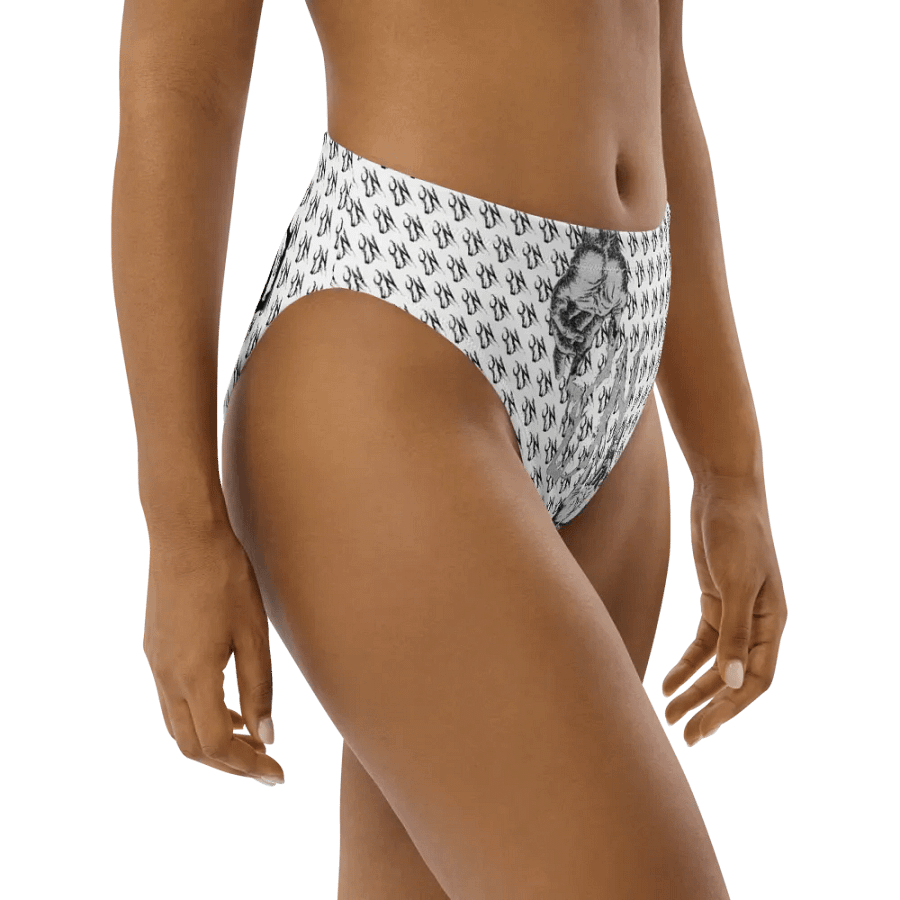 YN Checker Print High Waisted Bikini Bottom product image (8)