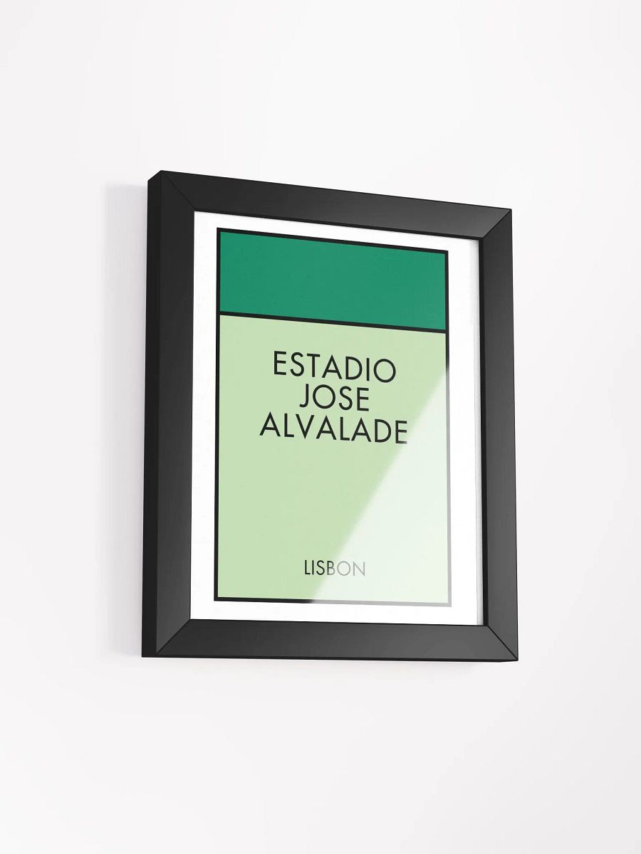 Estádio José Alvalade Stadium Lisbon Monopoly Title Art Framed Print product image (4)