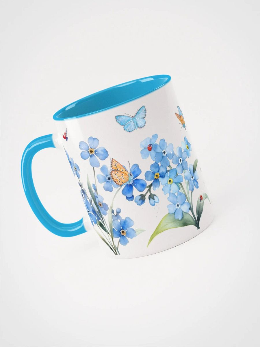 Forget-Me-Not Whispers Ceramic Mug | 11oz & 15oz | Dishwasher & Microwave Safe | Vibrant Interior Colors product image (3)