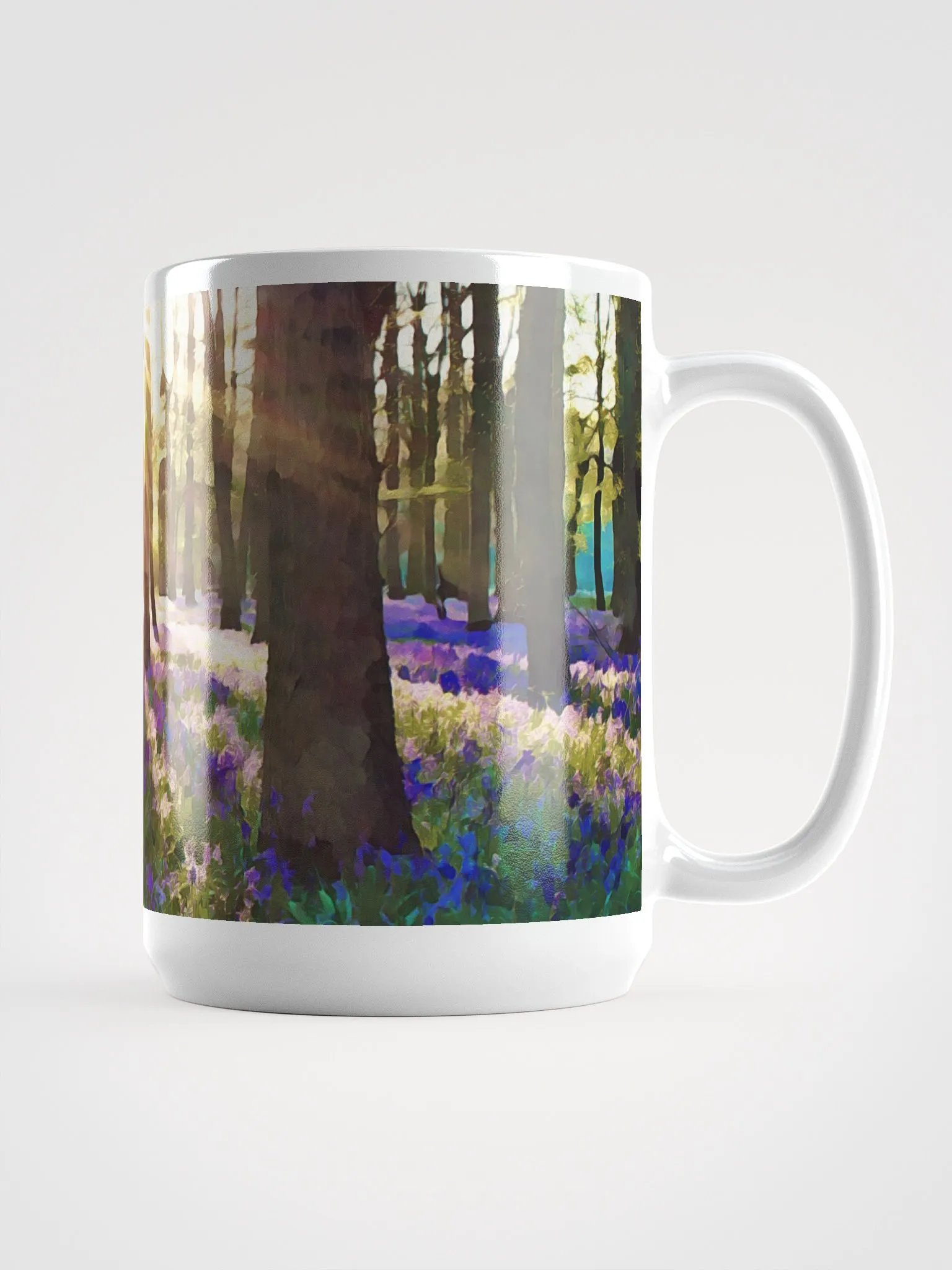 Abstract Graphic | White Coffee Mug | Springtide Treescape product image (3)