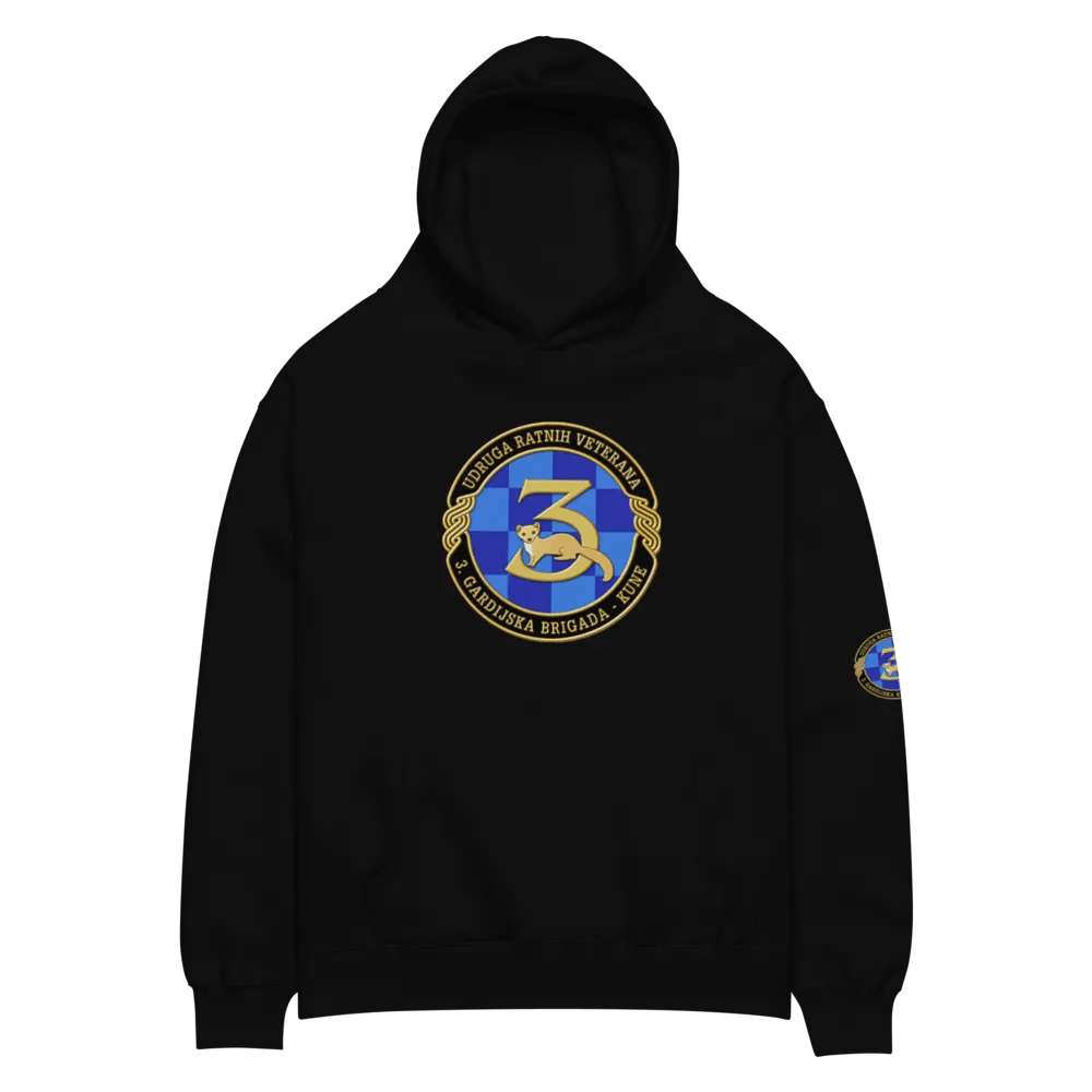 Kune 3 G.B.R Golden Emblem Oversized Hoodie product image (3)