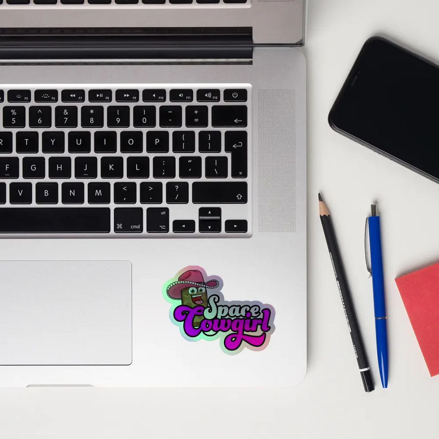 Space Cowgirl Holographic Sticker product image (12)