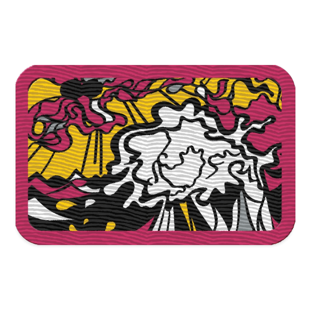 Flowing Colors Embroidered Patches - Wave at Sunset product image (1)