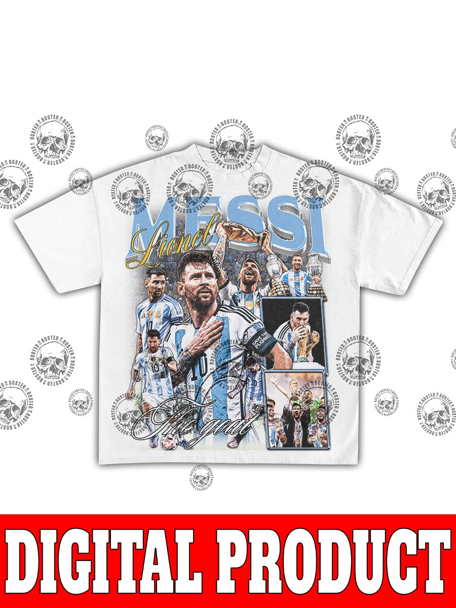 Lionel Messi GOAT World Cup Champion Inter Miami MLS Cup Vintage Soccer Bootleg Graphic product image (2)