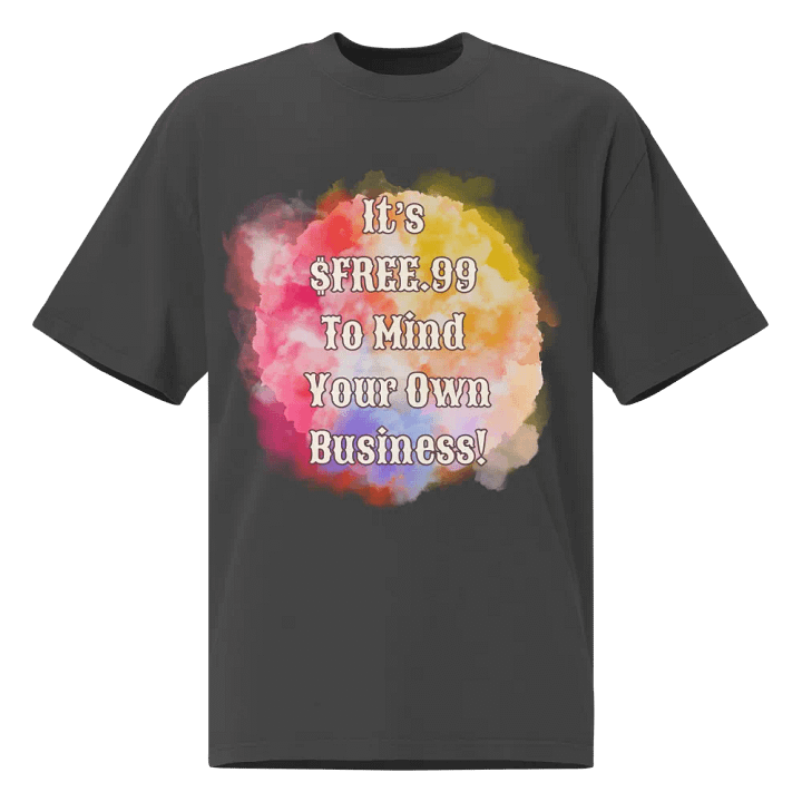 $FREE.99 Oversized T-Shirt product image (1)