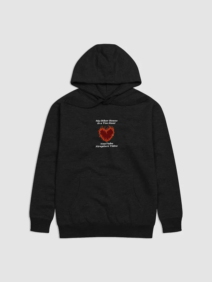 Flaming Heart - My Other House is a Ten Hour YouTube Fireplace Video | Hoodie product image (1)
