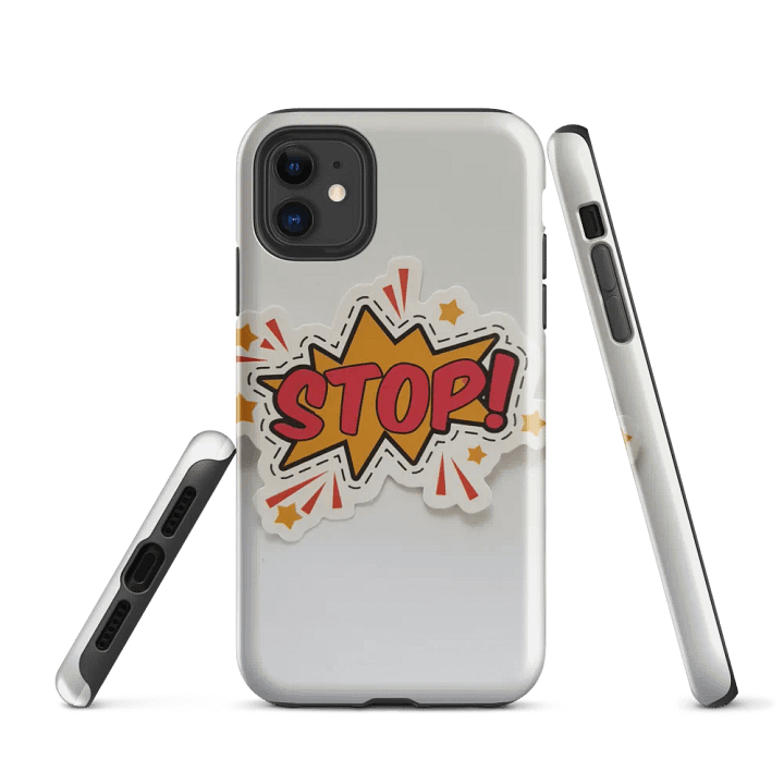 STOP! Comic Burst iPhone® Tough Case – Stylish & Durable Protection for Your iPhone product image (1)