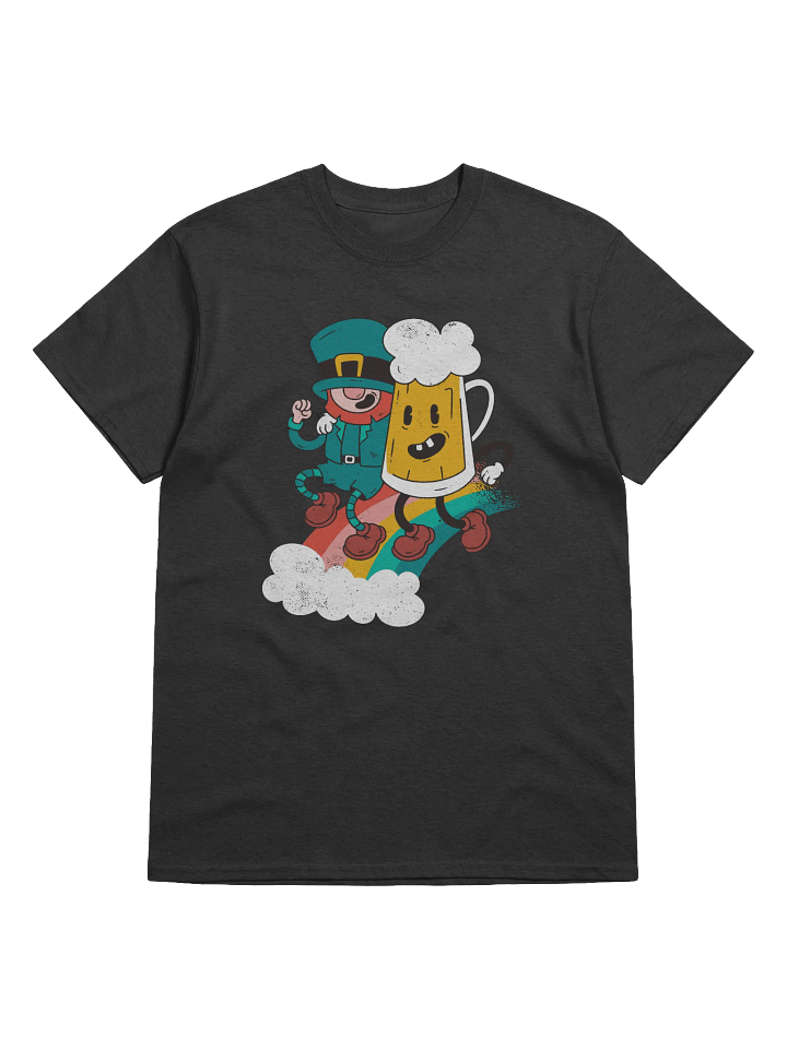 Leprechaun & Beer Buddy T-Shirt | Fun St. Patrick’s Day Party Cartoon Tee product image (25)
