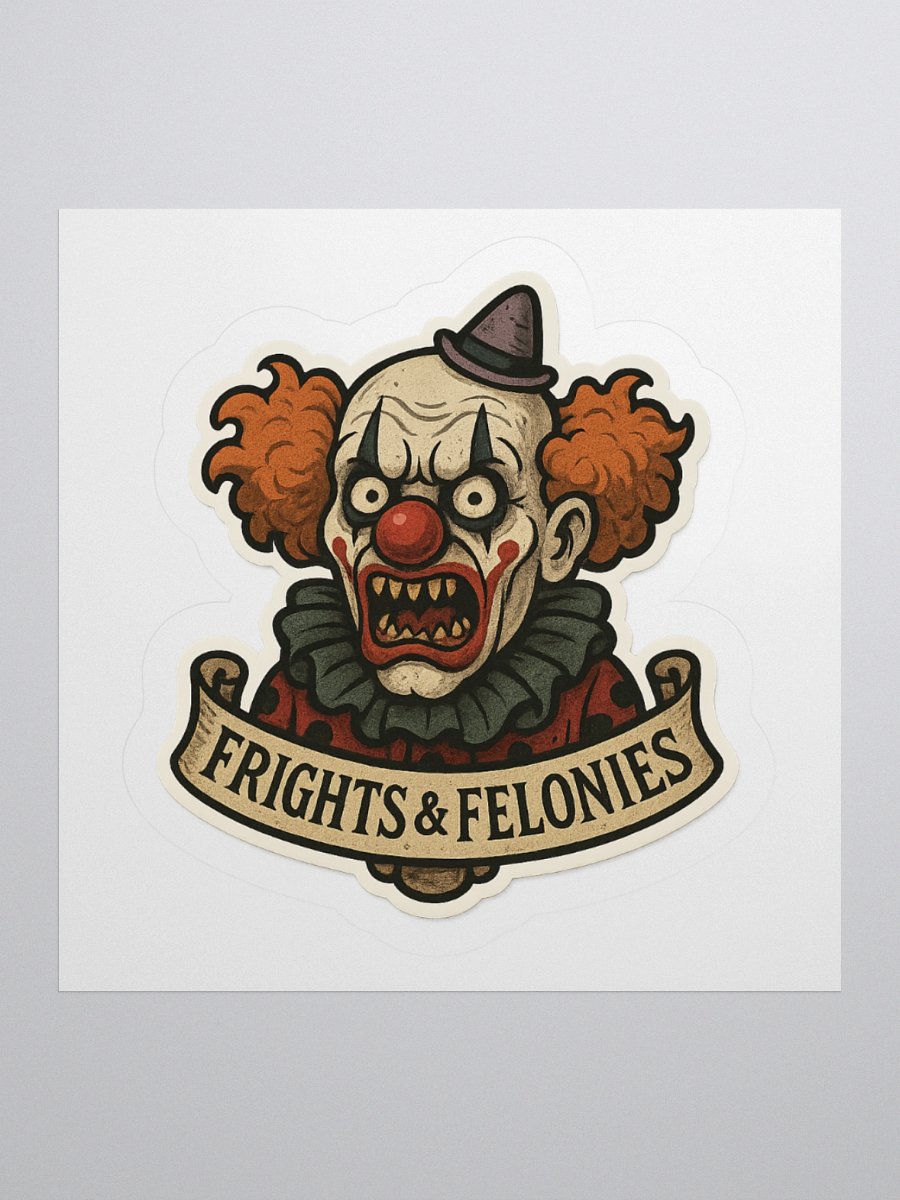Creepy Clown Frights Kiss Cut Stickers product image (2)