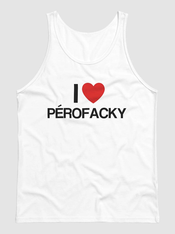 I ♥️ Perofacky tank top white product image (1)