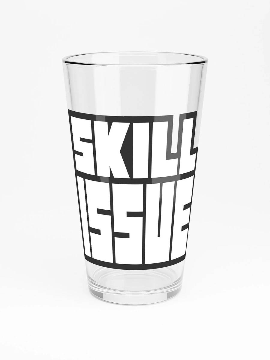 SKILL ISSUE PINT GLASS (B&W) product image (3)