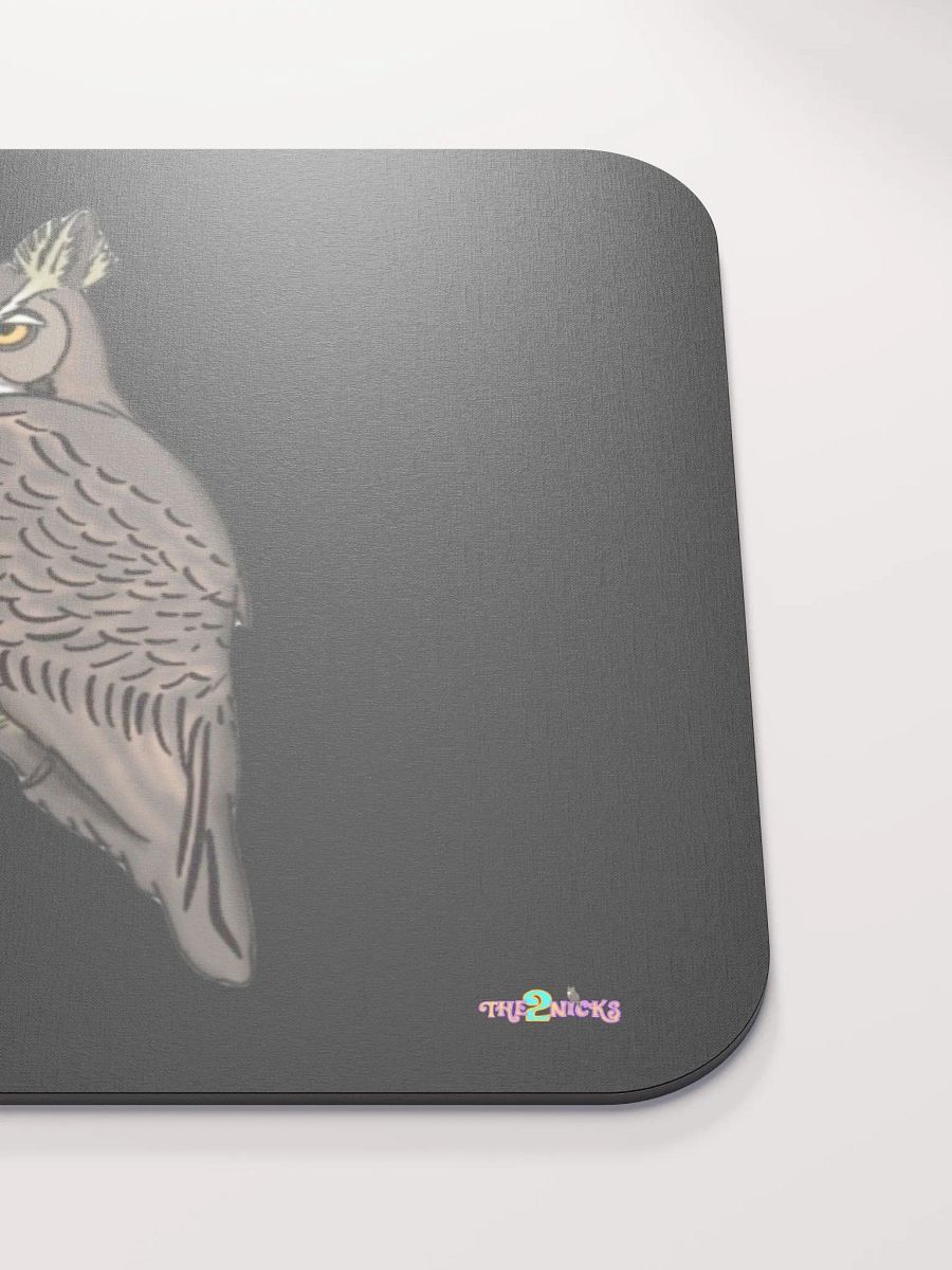 Owl Logo Classic Mouse Pad (Black) product image (5)