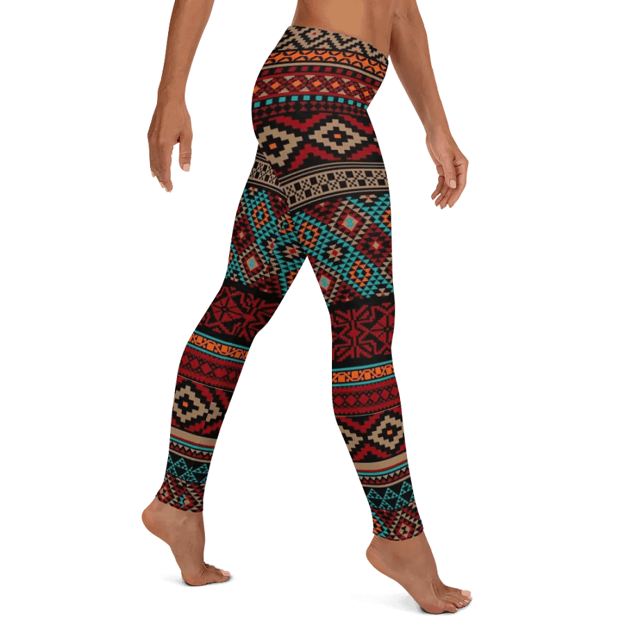 Boho Chic Aztec Print Leggings: Vibrant Southwestern-Inspired Women's Activewear product image (11)