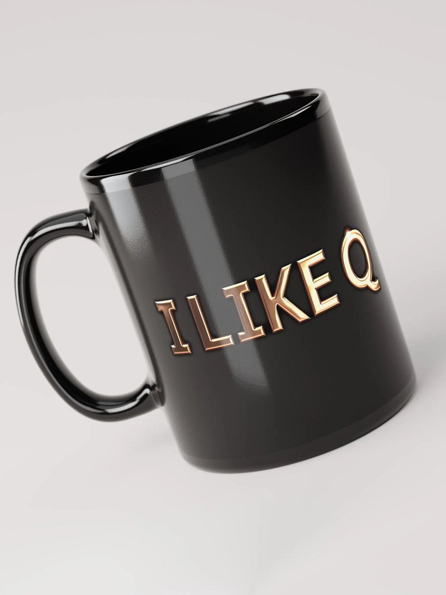 Golden Q Black Glossy Mug product image (1)