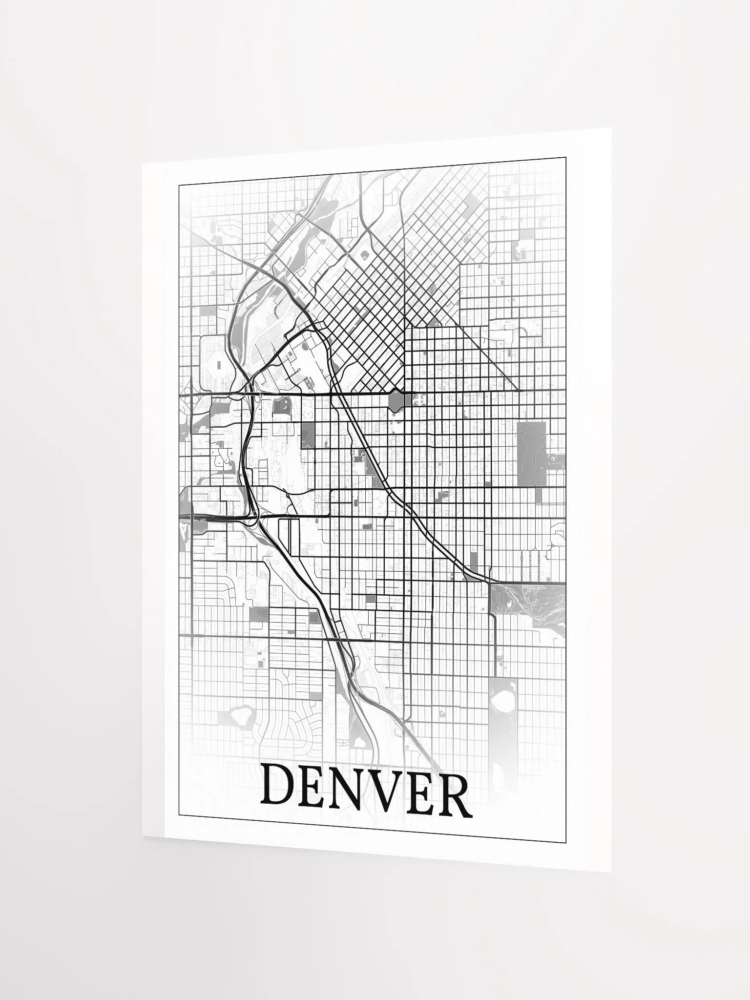 Denver, Colorado, USA, city map print product image (7)