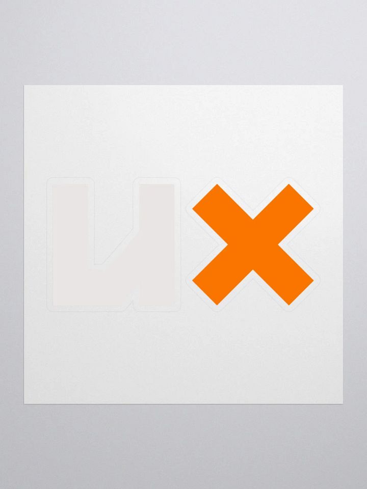 "UX" Logo Sticker product image (1)