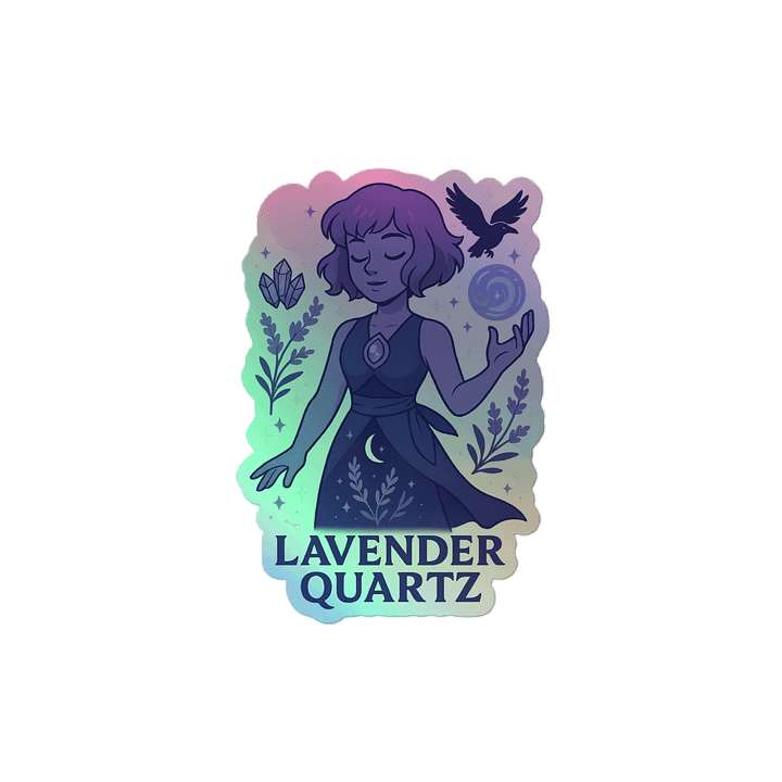 Crystal Gem: Lavender Quartz Holo Sticker product image (2)