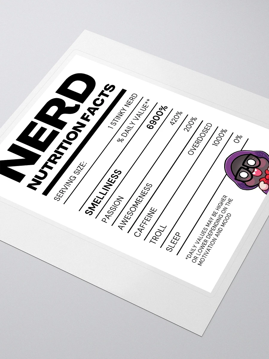 Nerd Label Sticker product image (3)
