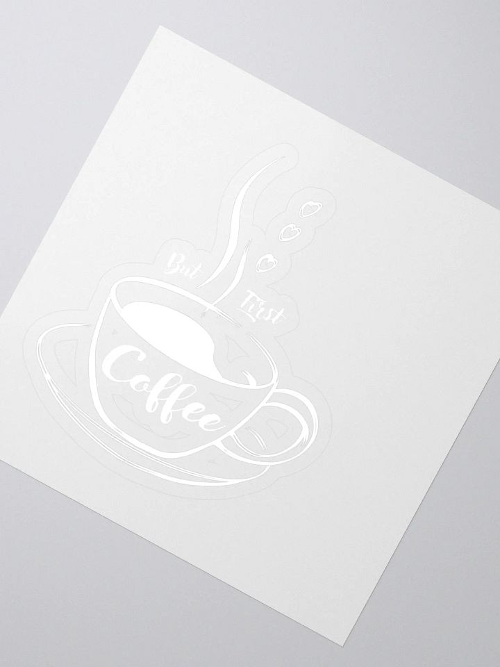 Steamy Coffee Kiss Cut Stickers product image (2)