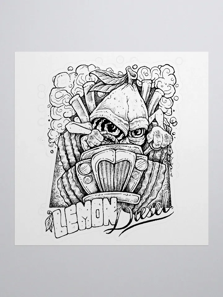 Lemon Diesel Kiss Cut Sticker product image (1)