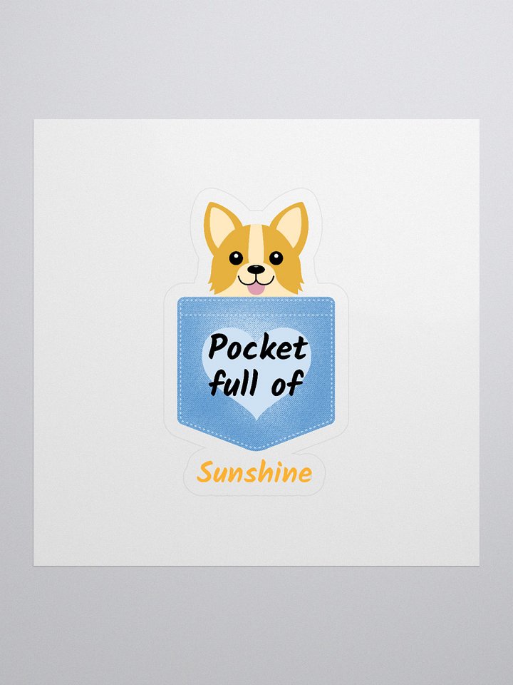 Pocket Full of Sunshine Corgi Stickers product image (1)