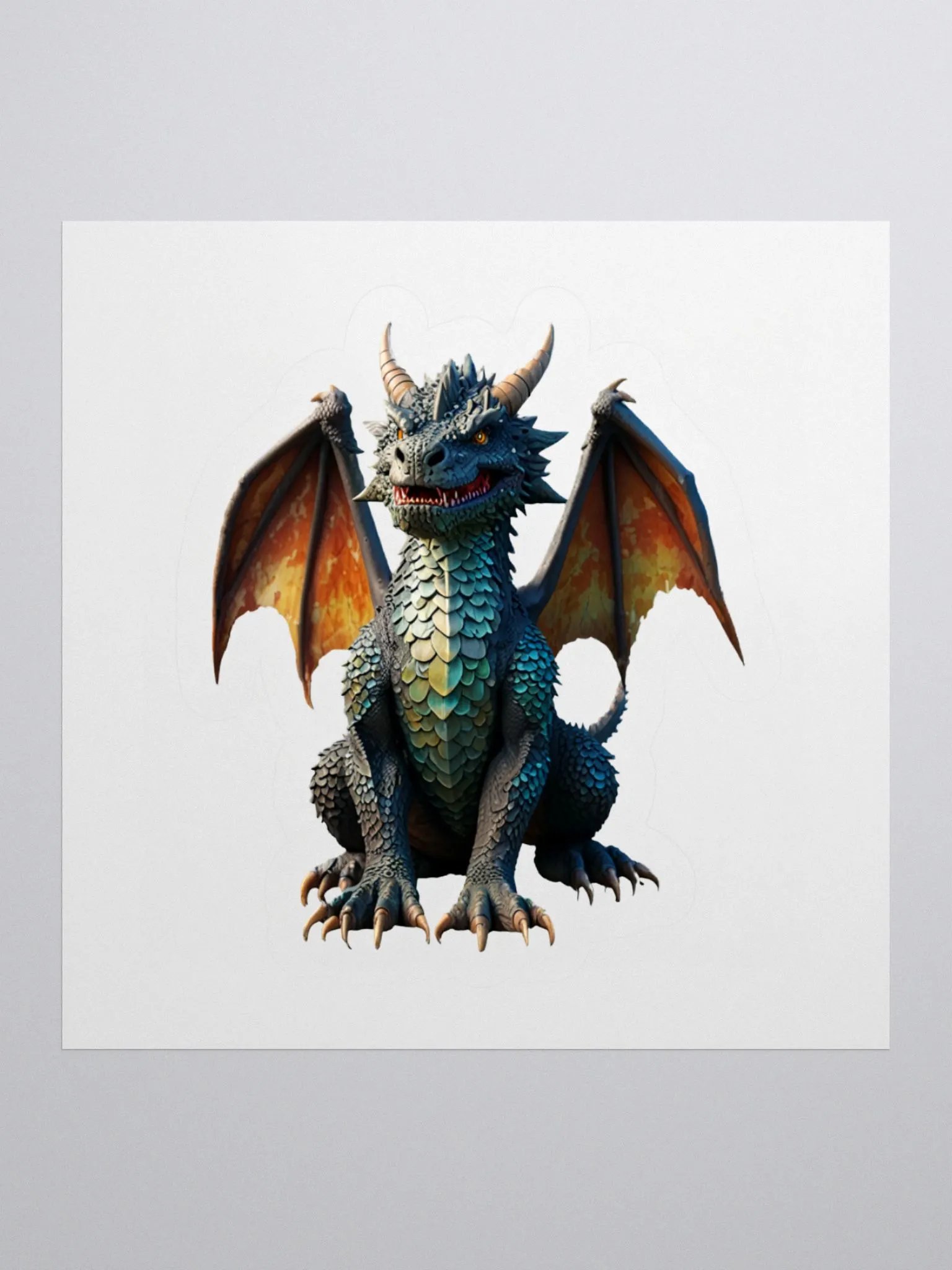 Fierce Dragon Sticker product image (2)