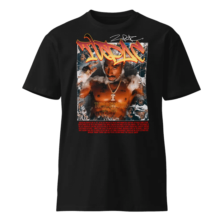 Tupac Tribute Gold Chain T-Shirt product image (1)