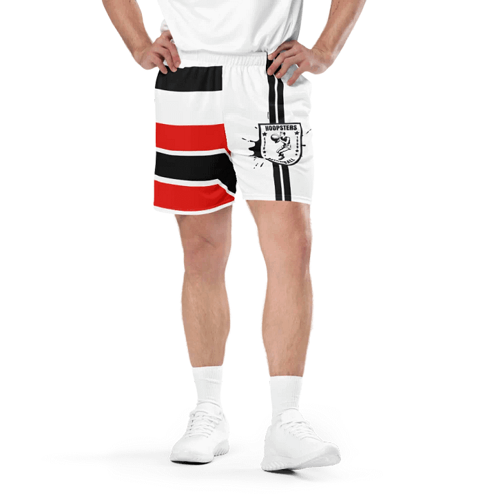 "Hoopsters Basketball" Tri-Color Athletic Shorts product image (2)