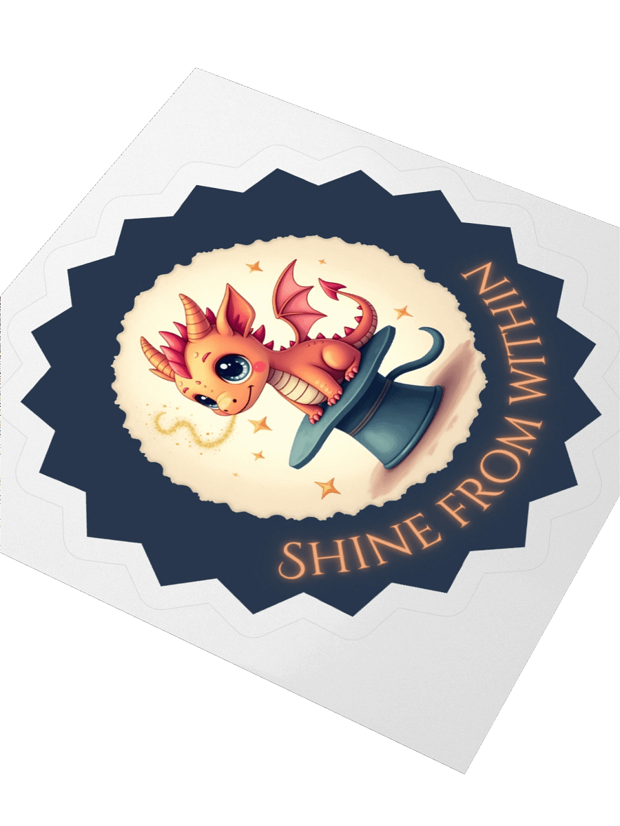 Shine from Within – Cute Dragon Sticker product image (3)
