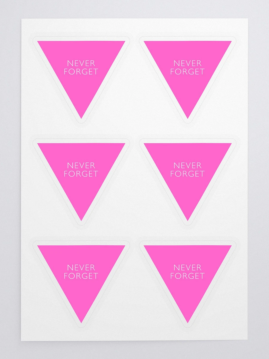 Never Forget - Pink Triangle - Stickers product image (3)