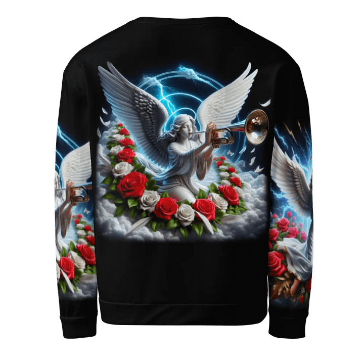 Angels making Music with a Trumpet - All-Over Unisex Sweatshirt #33 product image (2)