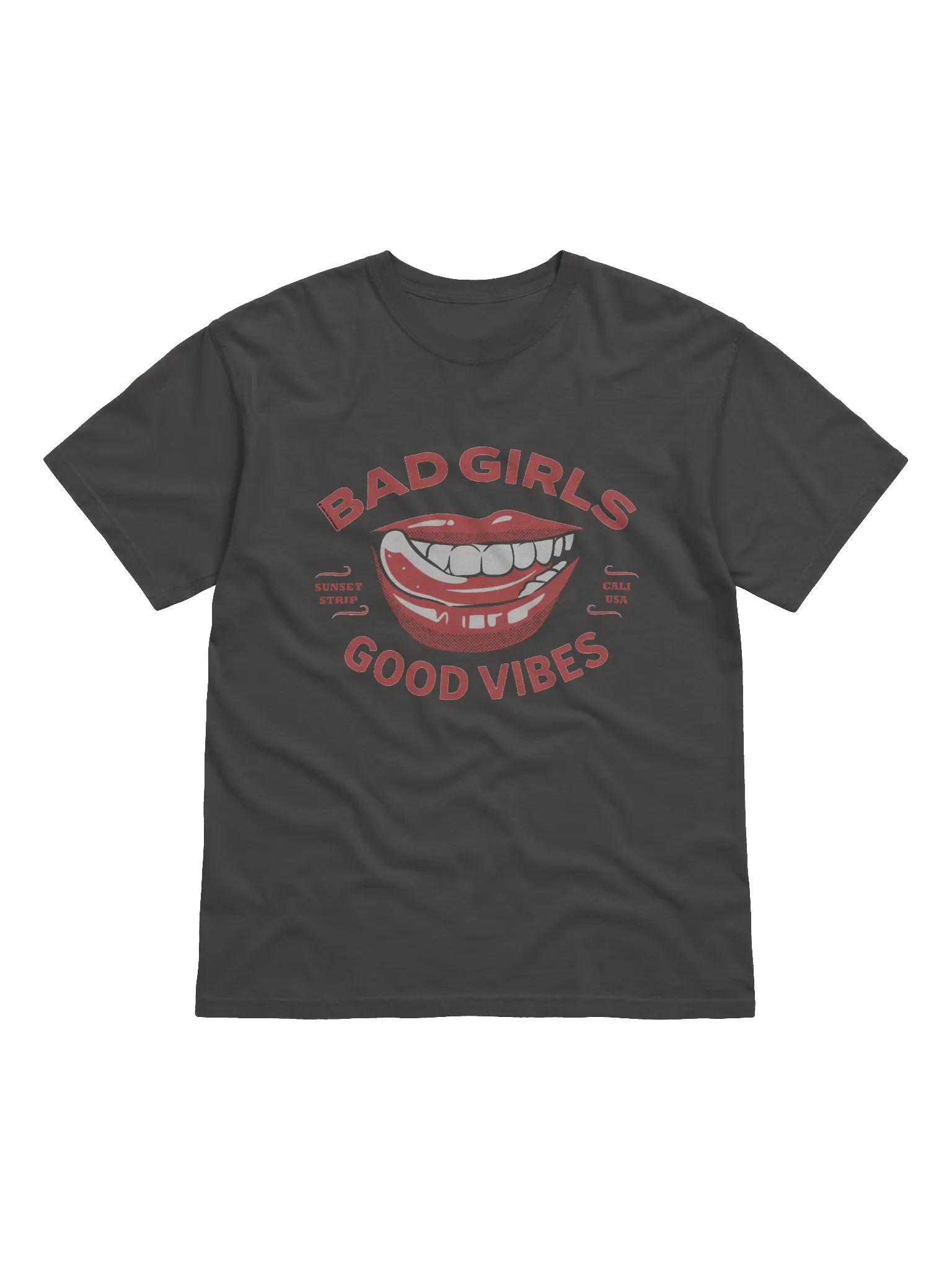 Bad Girls, Good Vibes Lips Drill T-Shirt product image (2)