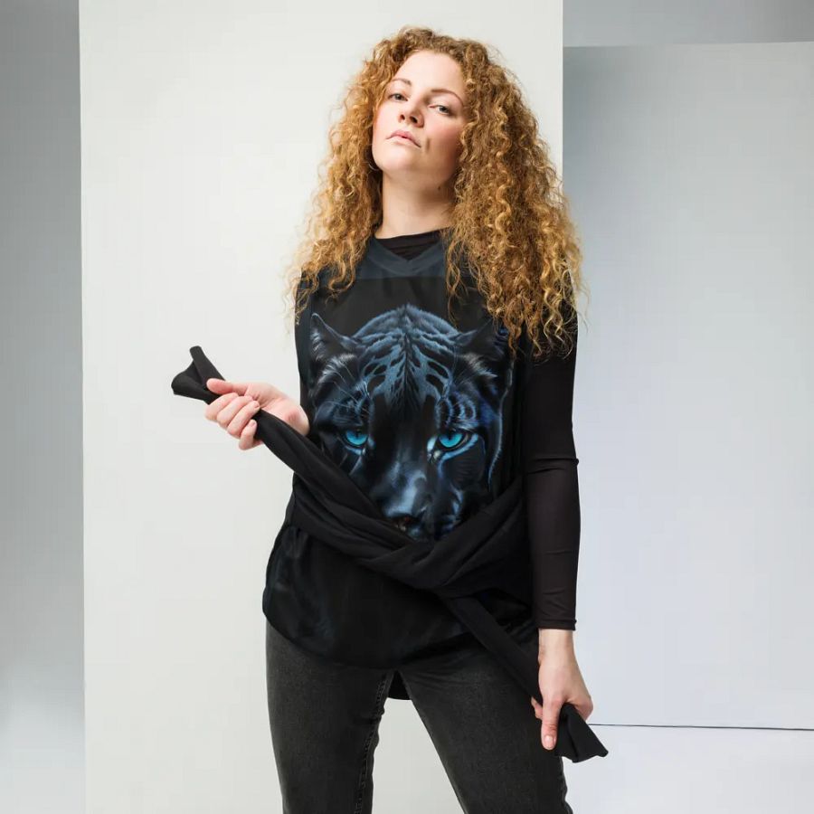 Mystic Panther - All-Over Print Basketball Jersey UPF50+ protection product image (3)