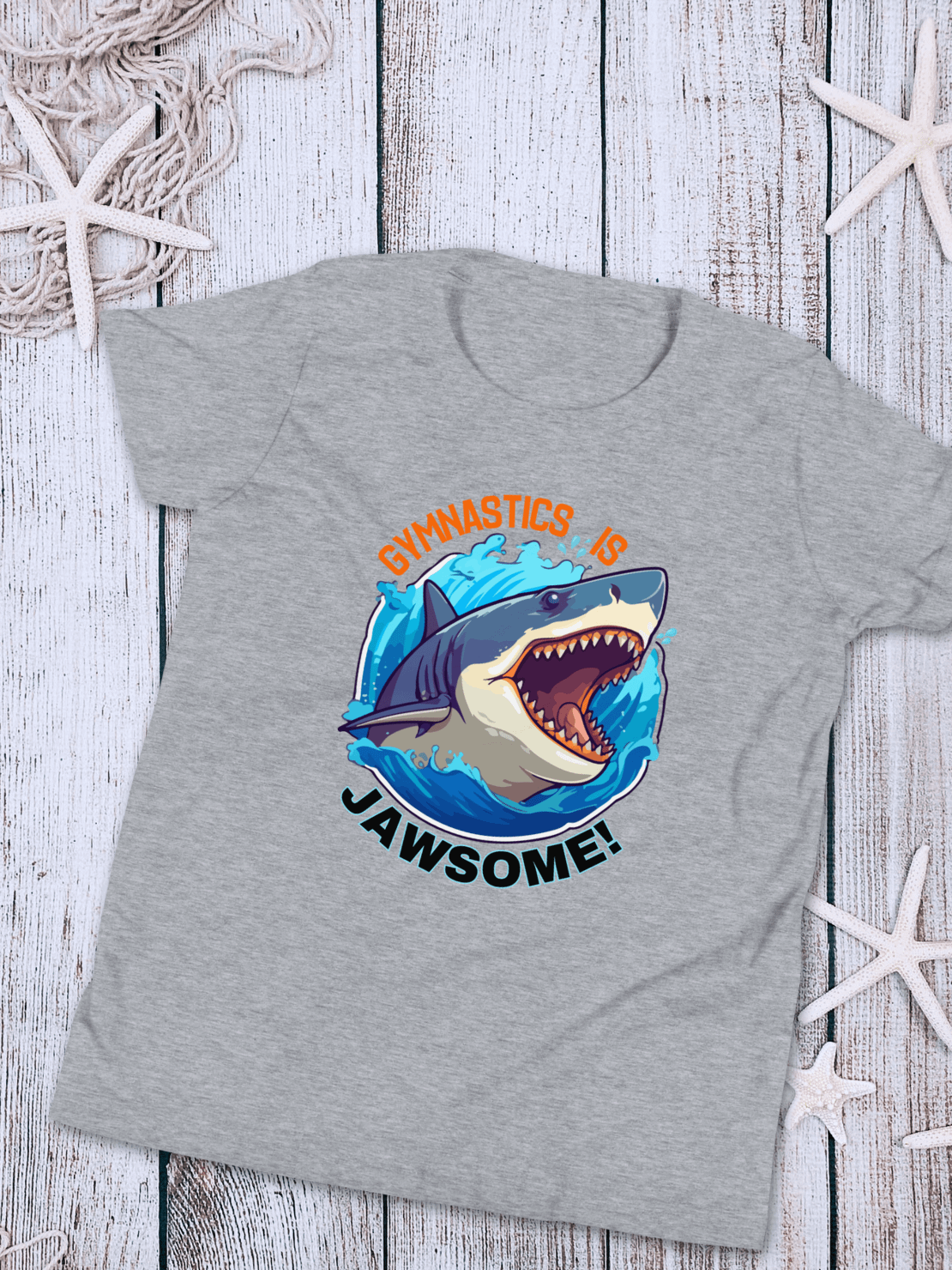 Gymnastics is Jawsome Boys Shark T-Shirt product image (8)