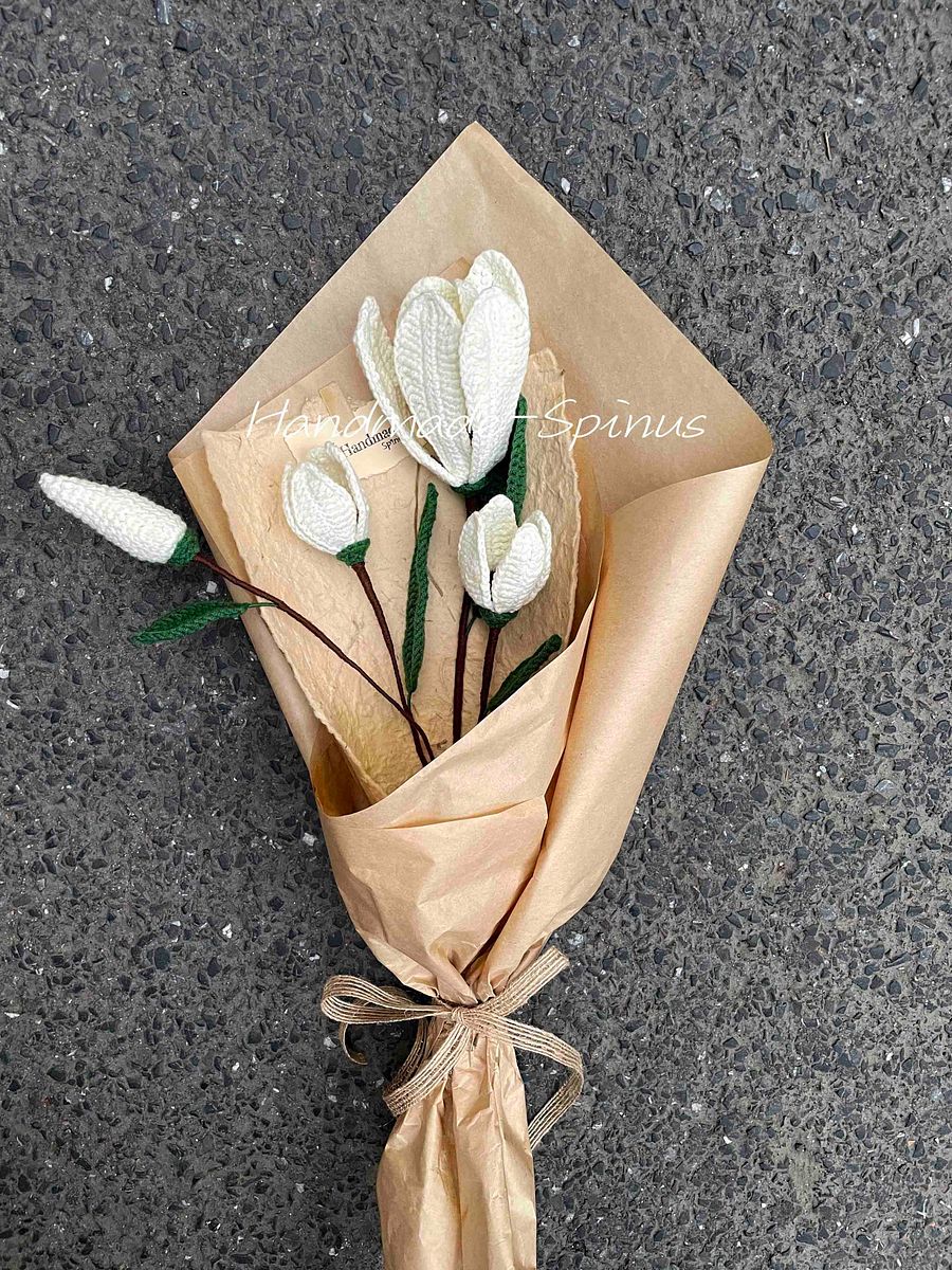 Magnolia Peaceful & Idyllic Crochet Knit Bouquet product image (4)